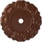 Ekena Millwork Angel Ceiling Medallion (Fits Canopies up to 15 3/4"), 32 1/4"OD x 3 5/8"ID x 1 1/8"P, Copper Penny CM32ANCPS - alternate 1